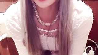 Vids only to urinate in the gal dressing shower