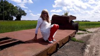 She-Male on a Trailer