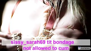 Sissy sarah funbag restrain bondage not permitted to jism