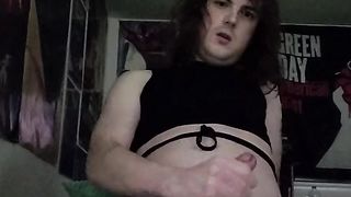 sissy Skylar Finishes Off In Undies