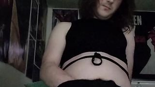 sissy Skylar Finishes Off In Undies