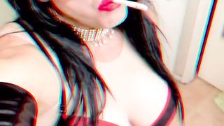 Enormous Orbs Smoking Fetish Taunt