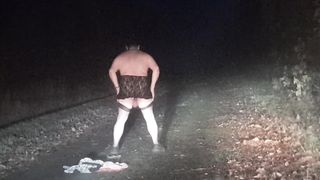 Unclothe-taunt on the road