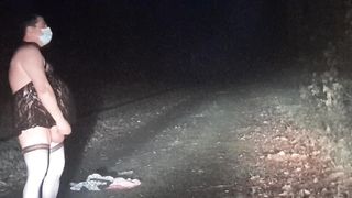 Unclothe-taunt on the road