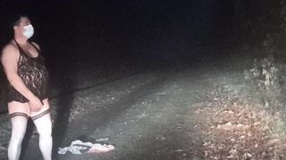 Unclothe-taunt on the road