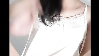 Uber-Cute Glasses T-Girl Assfucking Teaching two