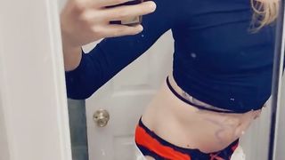 Tgirl Flashes Off Her Undies