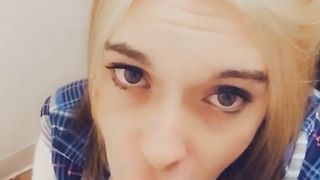 Fantastic TGirl Unclothes Gargles and Wanks