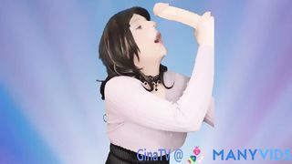 Mini-Rosebud and facial cumshot