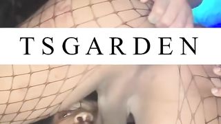 Slender Ample Ebony Shemale Turns Out DL BIG BLACK COCK Then Sends Flick To His Gf