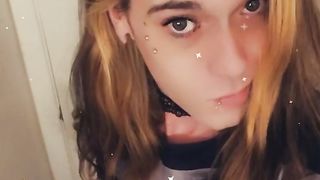 Pretty Goth Lady Wants To Deep-Throat On Beef Whistle