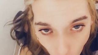 Pretty Goth Lady Wants To Deep-Throat On Beef Whistle