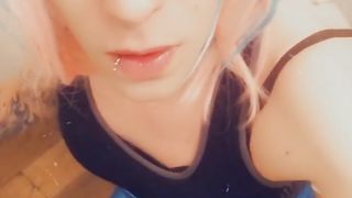 Ultra-Kinky Costume Play Girlie In Minidress