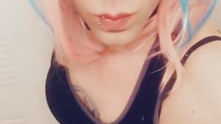 Ultra-Kinky Costume Play Girlie In Minidress