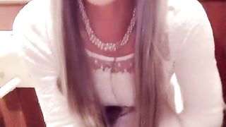 Lady sundress Movies to urinate in the restroom