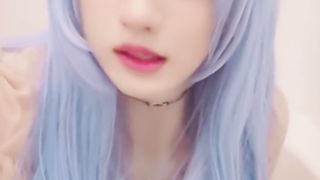 Crossdressing Movies that jerk with blue hair