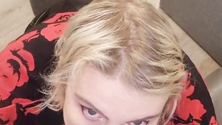 point of view Oral Job on Bed (Faux-Cock)