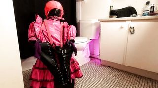 Sissy Maids Shower Armbinder Self Restrain Bondage