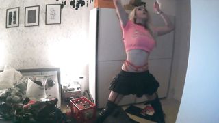 Put Handcuffs On Self Restrain Bondage with Breathplay