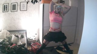 Put Handcuffs On Self Restrain Bondage with Breathplay