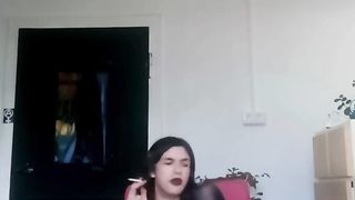 smoking hidden cam smoking Tessa litter