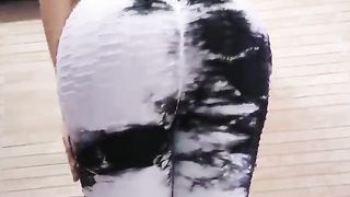 she-creature in christmas sensuous in a club