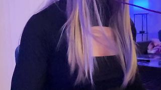 Crossdressing Gamer Jacks Off