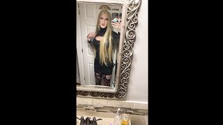 Crossdressing into Ash-Blonde Super-Fucking-Hot Gal