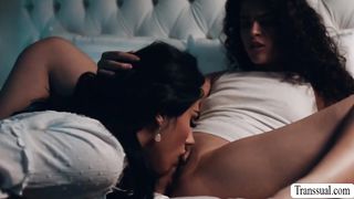 Trans honey step-mom munches and pounds stepteens taut slit