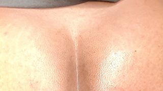 Femboy plays with bum