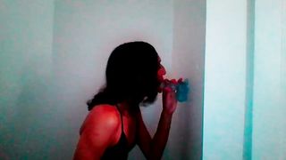 Small Tgirl Deep Throats Wall Climb On Fuck Stick Lovingly #2