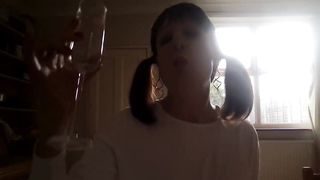 College Lady Urinate Teaching