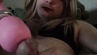 Audrey late night heart ass-plug and spunk