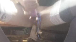 Trans onanism on faux-cock