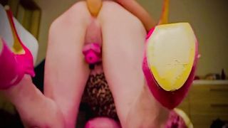 Crystal spear tart railing gigantic white lollipop in lil sissy bi-atch v-card