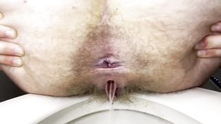 FTM Taunting and Pissing then utter pee with pink hole sight
