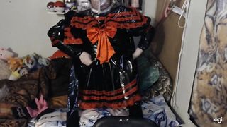 vinyl Condom College Damsel Sissy Breathplay and cushion fucky-fucky