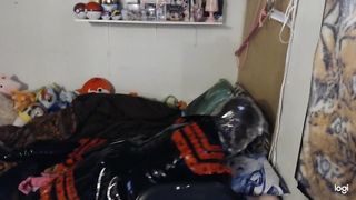 vinyl Condom College Damsel Sissy Breathplay and cushion fucky-fucky