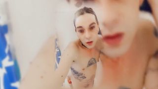 Beautiful Chick Bare in the Bathroom