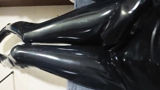 Kigurumi spandex solo rubdown rubbing