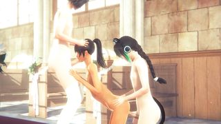 Yaoi Femboy - Simon 3Some with 2 femboys in a Church