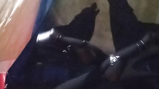 Super-Sexy Cougar Crossdresser Shauna Garnet takes Throbbing Guts Wand all the way in her insatiable fuck-hole.