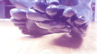 Sole fetish spandex kigurumi solo ASMR soles