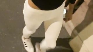 Crossdresser ambling public