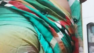 Indian tranny in saree drill