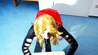 CDSimone is plumbing her sissy bum with a massive black ass fucking plaything