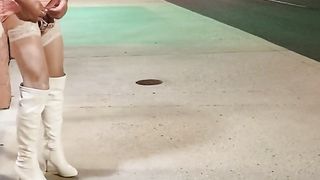 DeeDee Out for A Walk in White Shoes Expecting to Lovemaking