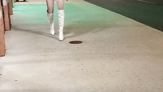 DeeDee Out for A Walk in White Shoes Expecting to Lovemaking