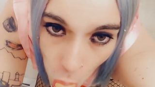 Pretty Rosy Swimsuit Waifu