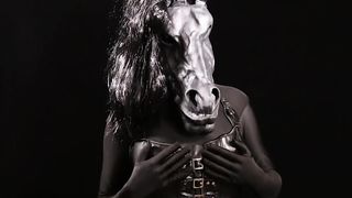 She-Male anthro pony luving itself